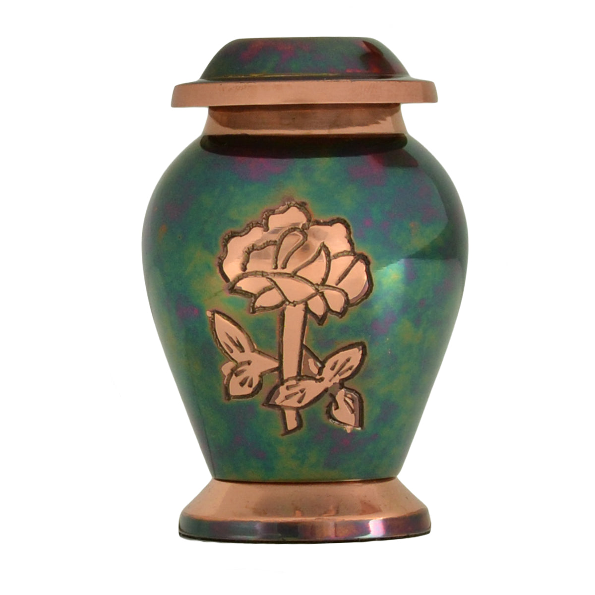 Gleaming Rose Brass Keepsake